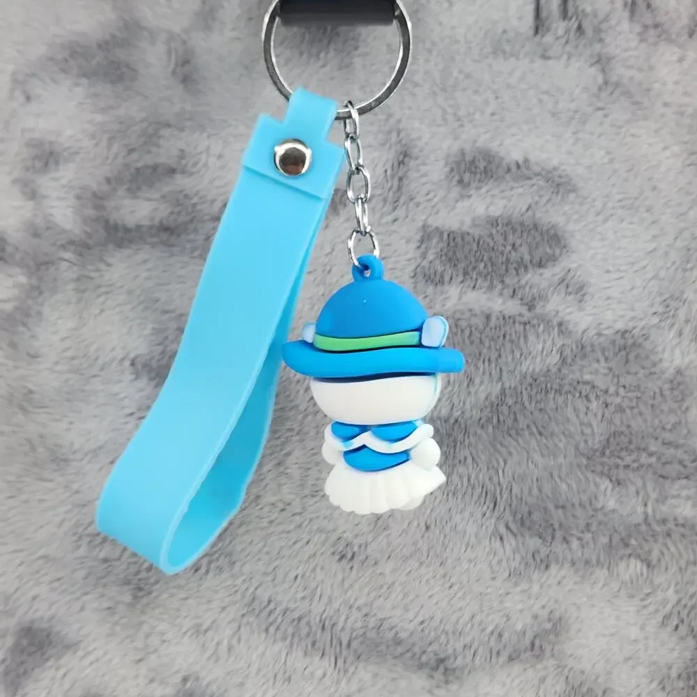 *NEW* Hello Kitty Blue Winter Dress & Hat 3D Figure Keychain & Strap 